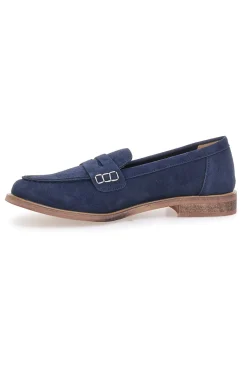 Mocassini blu con dettaglio decorativo KMD26W40-LE HAVRE PARIS Clearance