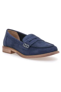 Mocassini blu con dettaglio decorativo KMD26W40-LE HAVRE PARIS Clearance