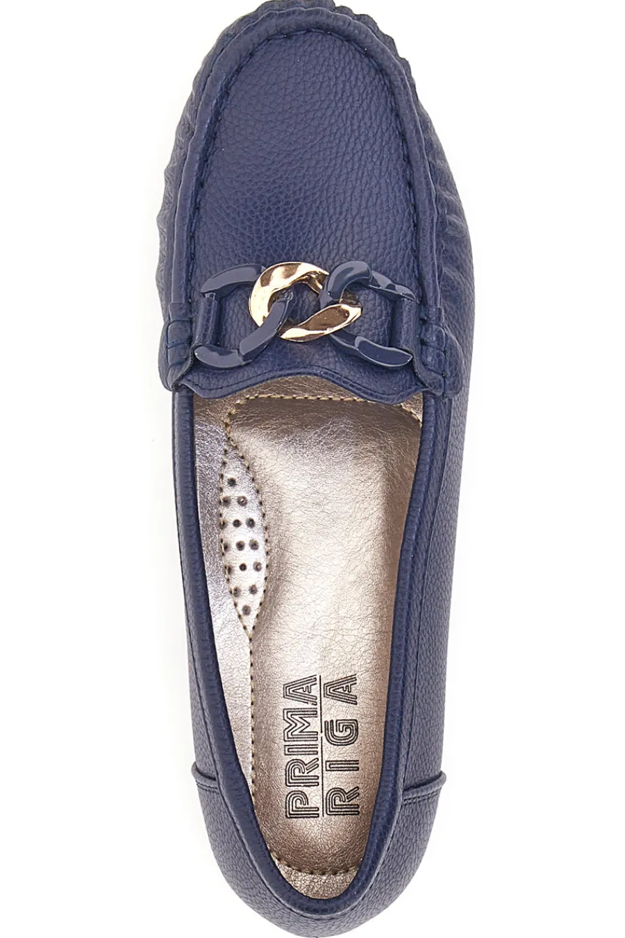 Mocassini Blu Con Dettaglio Oro 3170-PRIMA RIGA Online