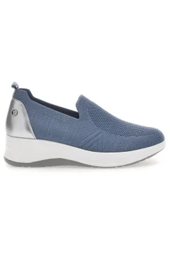 Mocassini Blu con Tomaia in Mesh e Platform 41 IC-INBLU