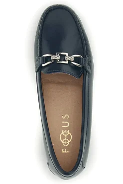 Mocassini blu in vera pelle 8135-PITTARELLO FOCUS Sale