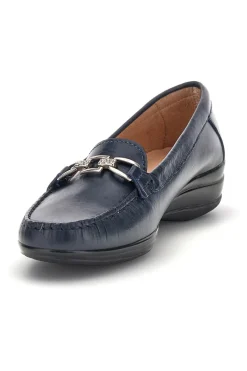 Mocassini blu in vera pelle 8135-PITTARELLO FOCUS Sale