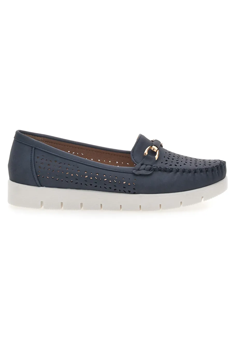 Mocassini Blu Traforati 3178-PRIMA RIGA New