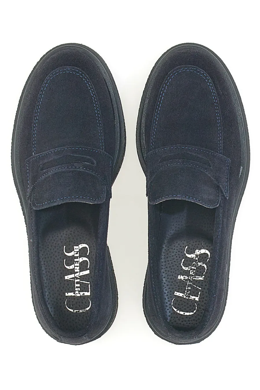 Mocassini Blu Vera Pelle Made In Italy 2004-PITTARELLO CLASS Online