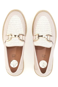Mocassini burro in tessuto intrecciato con morsetto KMD25S1K-LE HAVRE PARIS Discount