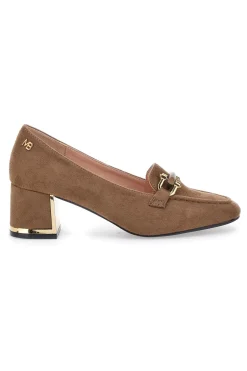 Mocassini Cammello con tacco a blocco 50811615-MARIELLA BURANI Online