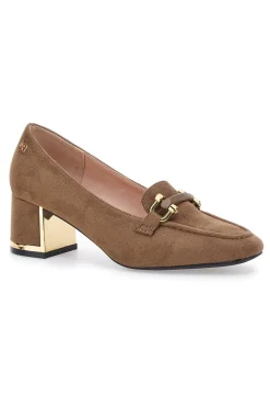 Mocassini Cammello con tacco a blocco 50811615-MARIELLA BURANI Online