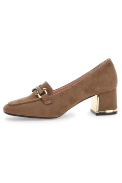 Mocassini Cammello con tacco a blocco 50811615-MARIELLA BURANI Online