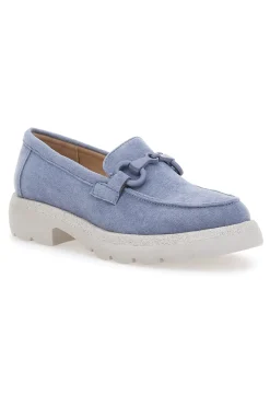 Mocassini Celeste Pastello Con Morsetto 230054-LE HAVRE PARIS Outlet