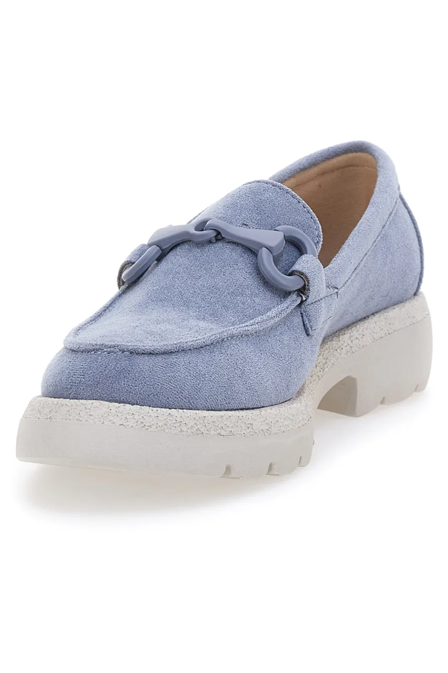 Mocassini Celeste Pastello Con Morsetto 230054-LE HAVRE PARIS Outlet