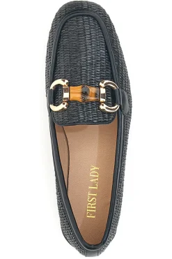 Mocassini con Morsetto Nere 462-FIRST LADY Outlet
