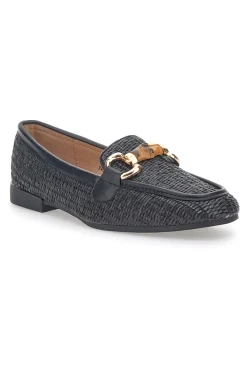 Mocassini con Morsetto Nere 462-FIRST LADY Outlet