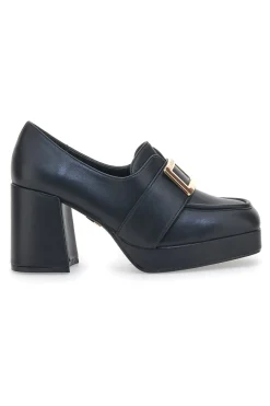 Mocassini con Tacco 8228 Nero-LAURA BIAGIOTTI Online
