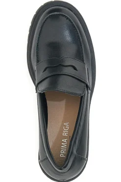 Mocassini con Tacco 261998 Neri-PRIMA RIGA Sale