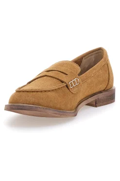 Mocassini marrone chiaro con dettaglio decorativo KMD26W40-LE HAVRE PARIS Discount