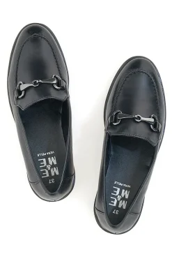 Mocassini Me & Me 15562 Nero Vera Pelle-ME u0026 ME Hot