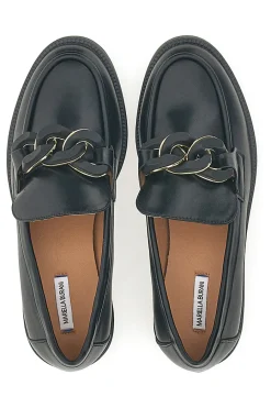Mocassini Neri con Catena Nera e Oro 50881678-MARIELLA BURANI Online