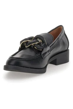 Mocassini Neri con Catena Nera e Oro 50881678-MARIELLA BURANI Online