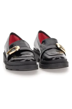 Mocassini Neri Con Dettaglio Dorato 3733FC-PITTARELLO GLAM Online