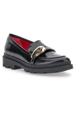 Mocassini Neri Con Dettaglio Dorato 3733FC-PITTARELLO GLAM Online
