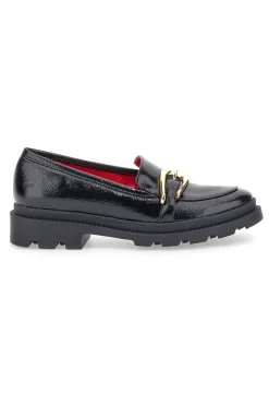 Mocassini Neri Con Dettaglio Dorato 3733FC-PITTARELLO GLAM Online