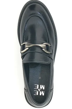 Mocassini neri con morsetto argento ME & ME 1237-ME u0026 ME