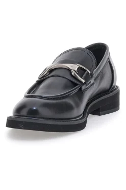 Mocassini neri con morsetto argento ME & ME 1237-ME u0026 ME
