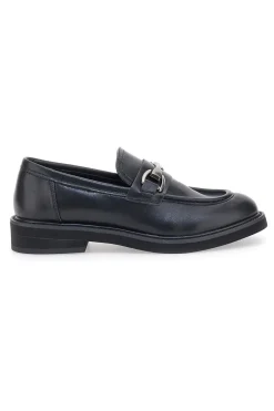 Mocassini neri con morsetto argento ME & ME 1237-ME u0026 ME