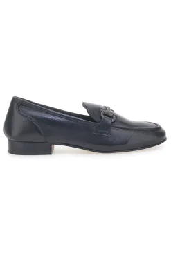 Mocassini Neri con Morsetto Made in Italy in Vera Pelle A600102-PITTARELLO GLAM