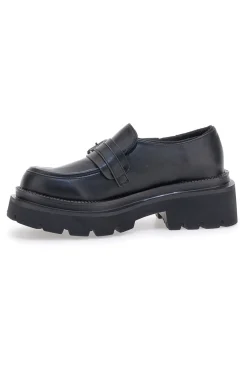Mocassini Neri Con Platform Betty Flowers 126-BETTYFLOWERS Sale