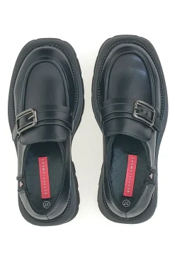 Mocassini Neri Con Platform Betty Flowers 126-BETTYFLOWERS Sale