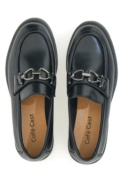 Mocassini Neri Con Platform Cafe' Cost 695151-CAFÈ COST