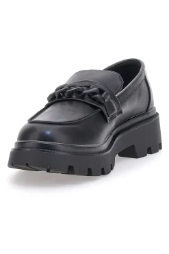Mocassini neri con platform e morsetto frontale 445-ENERGY Discount