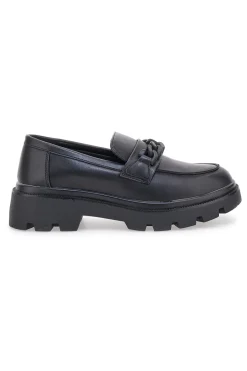 Mocassini neri con platform e morsetto frontale 445-ENERGY Discount