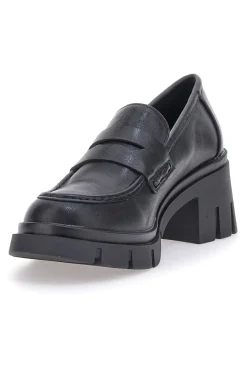 Mocassini Neri Con Tacco 91179-GALIA Sale