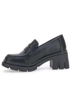 Mocassini Neri Con Tacco 91179-GALIA Sale