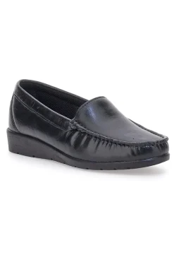 Mocassini Neri Ecofriendly in Vera Pelle 5000-PRIMA RIGA Best