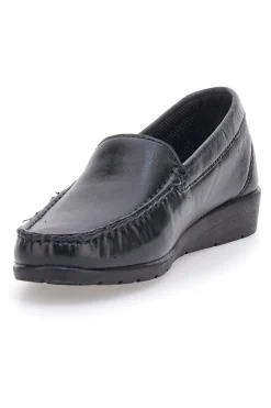 Mocassini Neri Ecofriendly in Vera Pelle 5000-PRIMA RIGA Best