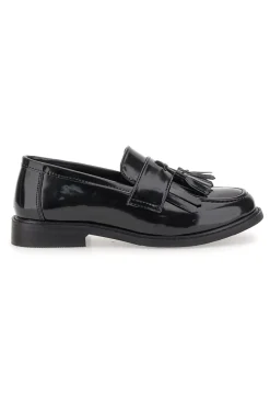 Mocassini neri effetto lucido con nappine 5811-LE HAVRE PARIS Best