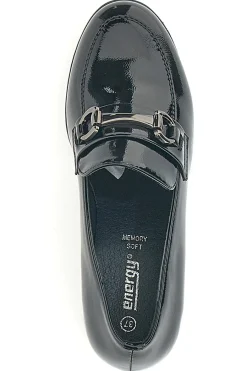 Mocassini Neri Effetto Lucido con Soletta Memory Soft 379-ENERGY Discount