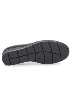 Mocassini neri in pelle con zeppa e memory foam 11999-PITTARELLO Best