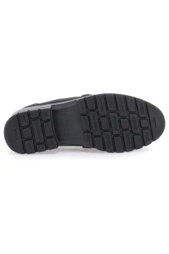 Mocassini neri Vegan effetto velluto J528706-ECO BIO Discount