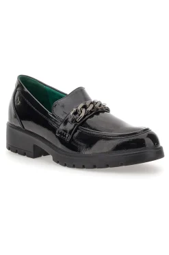 Mocassini neri Vegan effetto lucido J52322B6-ECO BIO Discount