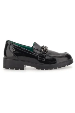 Mocassini neri Vegan effetto lucido J52322B6-ECO BIO Discount