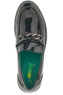 Mocassini neri Vegan effetto lucido J52322B6-ECO BIO Discount