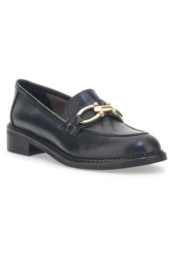 Mocassini 3027 Neri Vera Pelle-PITTARELLO LOOK