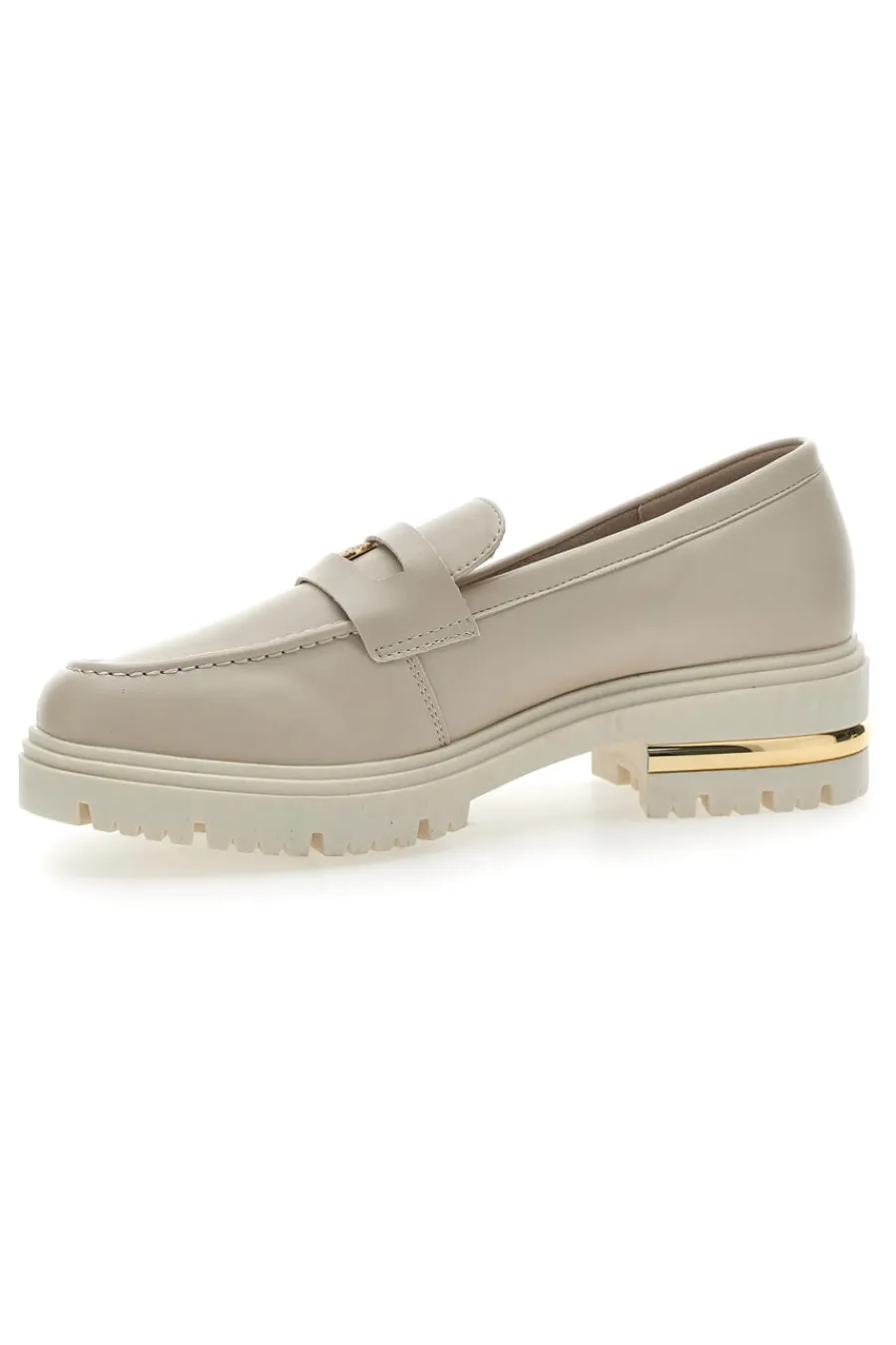 Mocassino Beige e Dettagli Oro 1303-ENERGY New