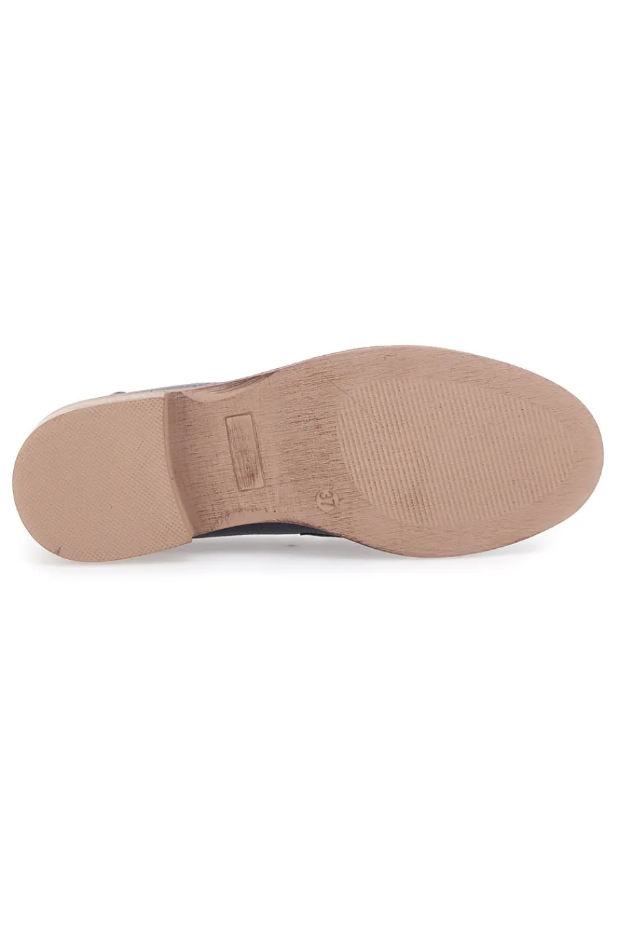 Mocassino Blu con Catenella Oro 1134-LE HAVRE PARIS