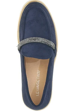 Mocassino Blu con Cinturino di Strass 233184-LE HAVRE PARIS Outlet
