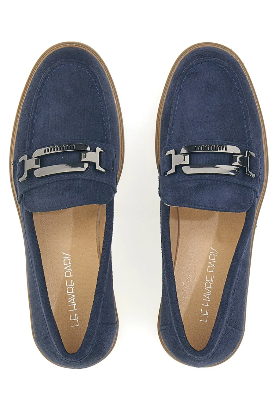 Mocassino Blu con Morsetto 526822-LE HAVRE PARIS Outlet